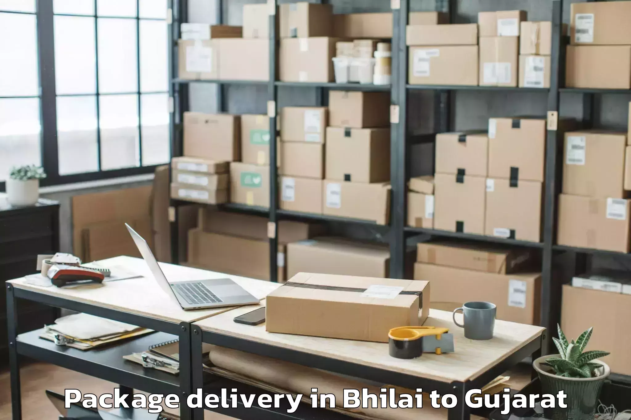 Book Your Bhilai to Patdi Package Delivery Today